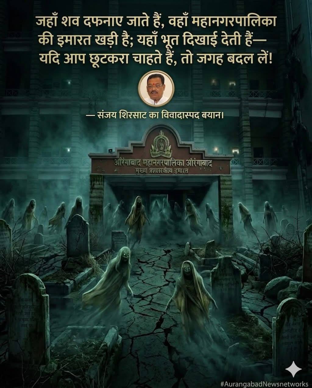 भूत से क्यू डरे पालकमंत्री संजय शिरशाट , आप सुन कर हैरान हो जाउगे!